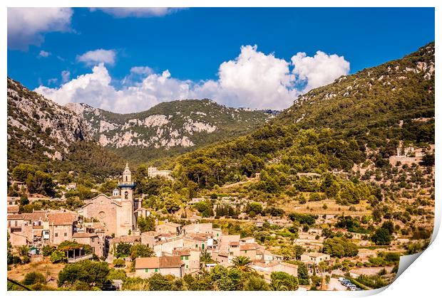 Valldemossa view from the town Print by Naylor's Photography