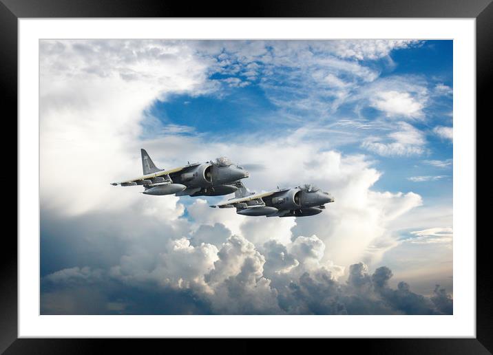 Harriers Framed Mounted Print by J Biggadike