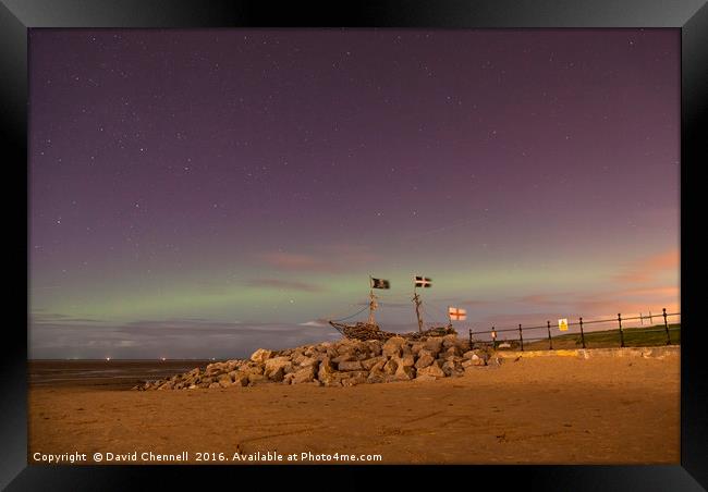 Wirral Aurora  Framed Print by David Chennell