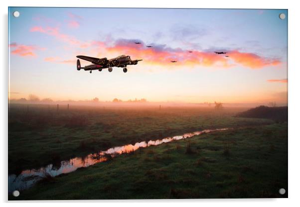 A Sky Full Of Bombers Acrylic by J Biggadike