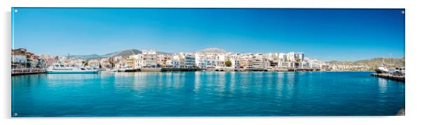 Agios Nikolaos Panorama Acrylic by Antony McAulay