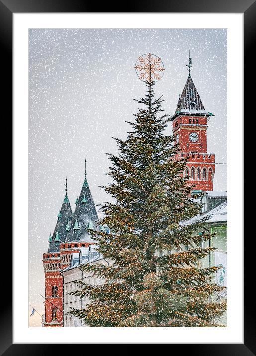 Helsingborg Christmas Time Framed Mounted Print by Antony McAulay
