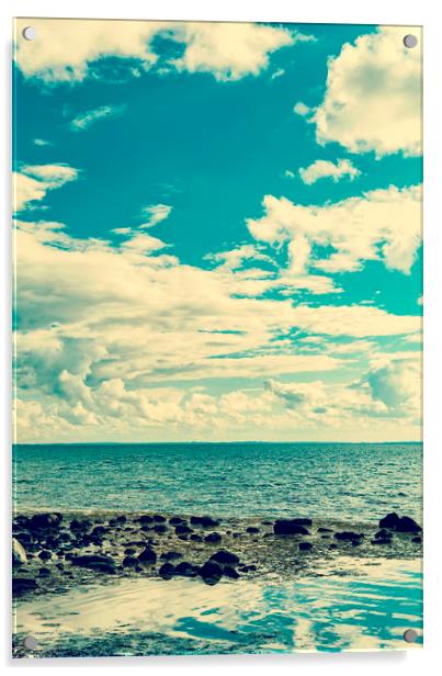Seascape cloudscape instagramlike Acrylic by Antony McAulay