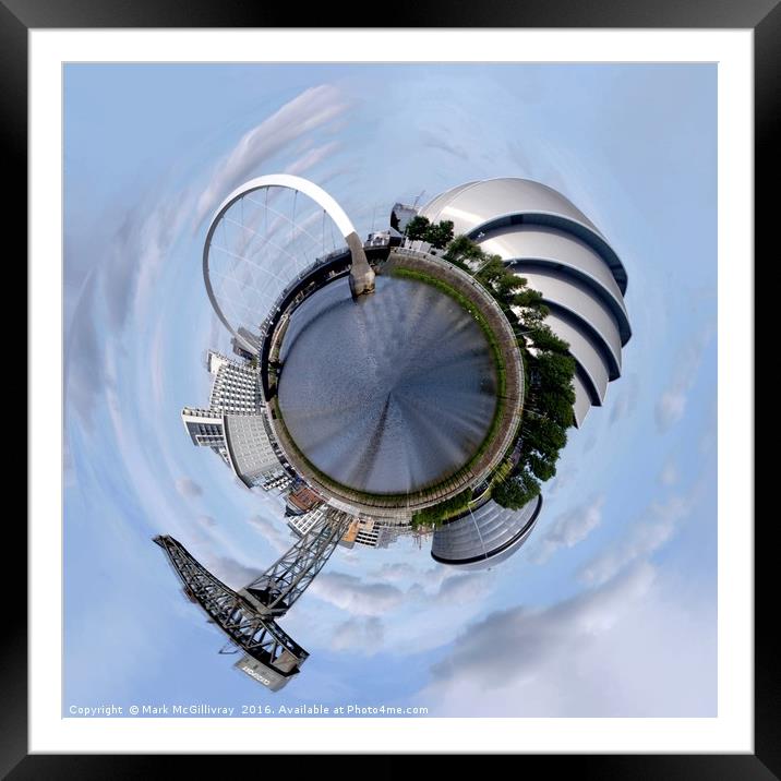 Glasgow Little Planet 1 Framed Mounted Print by Mark McGillivray