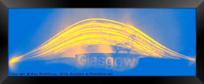 Heavy Horse Solargraph 1 Framed Print by Mark McGillivray