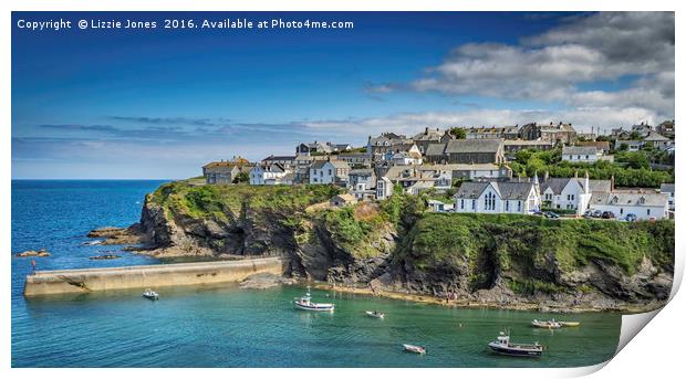 Port Isaac Harbour Print by E J T Photography