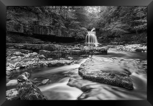 West Burton Waterfall Yorkshire Dales Framed Print by Pete Lawless