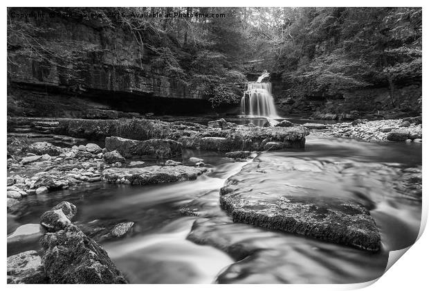West Burton Waterfall Yorkshire Dales Print by Pete Lawless