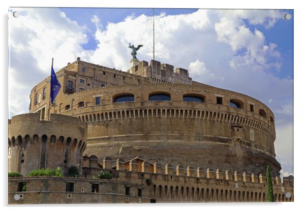 Castel Sant'Angelo  Acrylic by Tony Murtagh