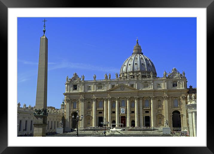 St Peters Basilica Framed Mounted Print by Tony Murtagh