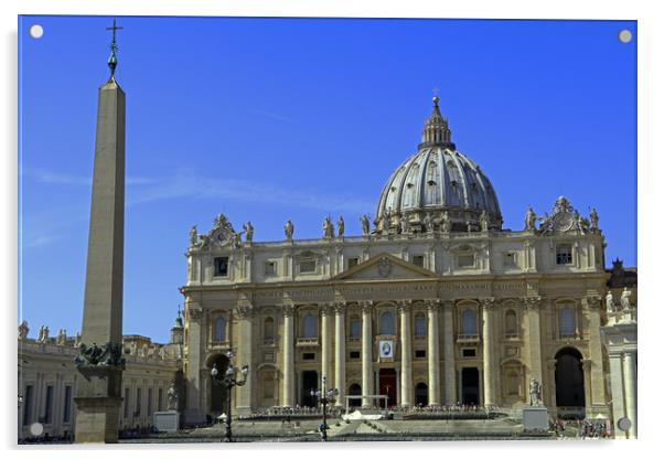 St Peters Basilica Acrylic by Tony Murtagh