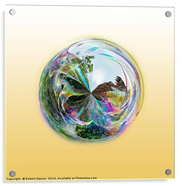 Bubble Globe Acrylic by Robert Gipson
