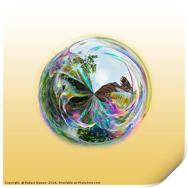 Bubble Globe Print by Robert Gipson