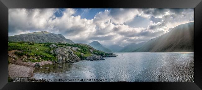 Wastwater Light Framed Print by andrew blakey