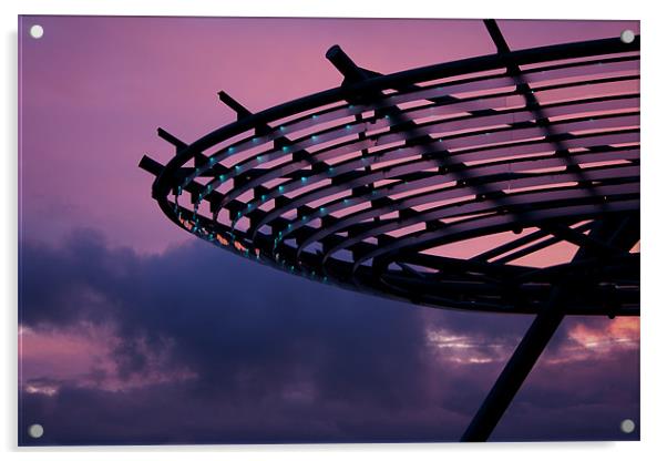 Sunset Halo Acrylic by Peter Elliott 