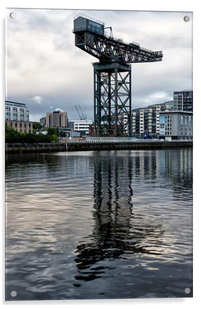  Finnieston Crane Glasgow Clydeside Acrylic by Jacqi Elmslie
