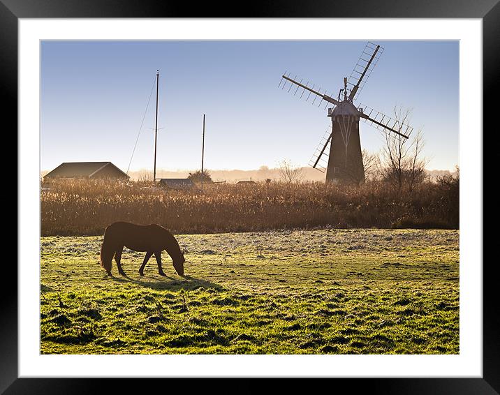 St Benets Mill Framed Mounted Print by Stephen Mole
