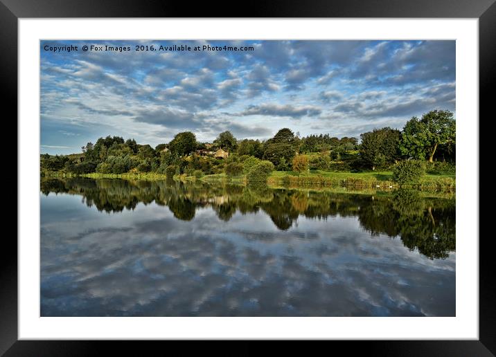 Reflections on the water Framed Mounted Print by Derrick Fox Lomax