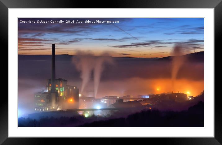 Dawn At The Works Framed Mounted Print by Jason Connolly