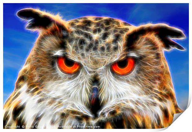 Look Into My Eyes Print by Philip Gough