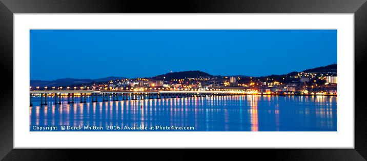 Dundee Panoramic Framed Mounted Print by Derek Whitton