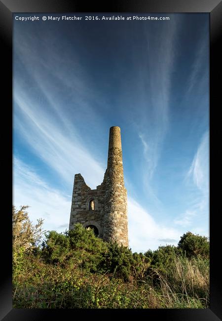 Wheal Peevor  Framed Print by Mary Fletcher