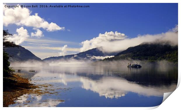 Mist on the Loch Print by Lynn Bolt