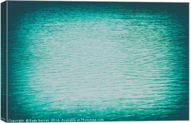 Clear And Calm Blue Ocean Water Canvas Print by Radu Bercan