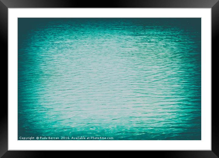 Clear And Calm Blue Ocean Water Framed Mounted Print by Radu Bercan