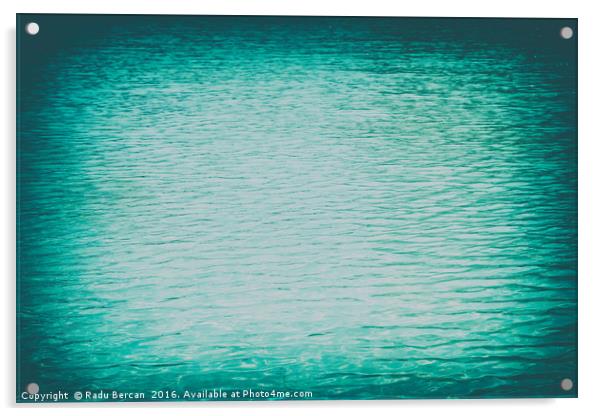 Clear And Calm Blue Ocean Water Acrylic by Radu Bercan