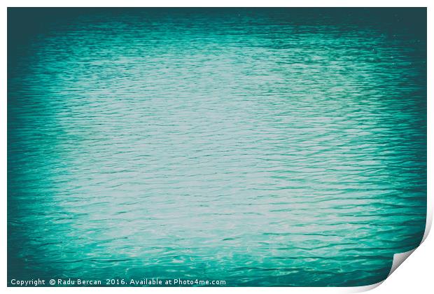 Clear And Calm Blue Ocean Water Print by Radu Bercan