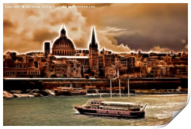 Artistic Valletta Print by Jim Jones