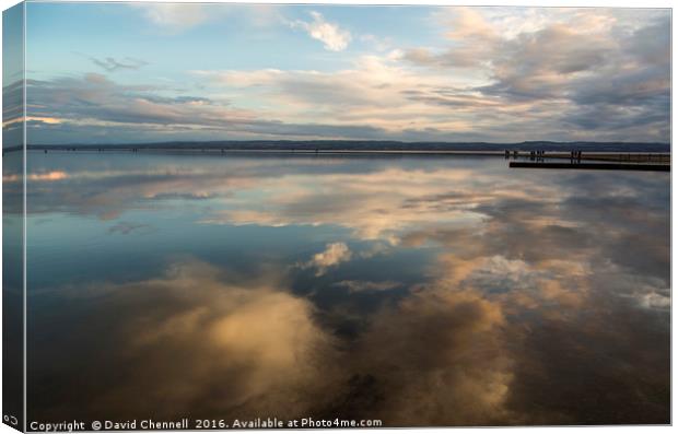 West Kirby Cloudscape  Canvas Print by David Chennell
