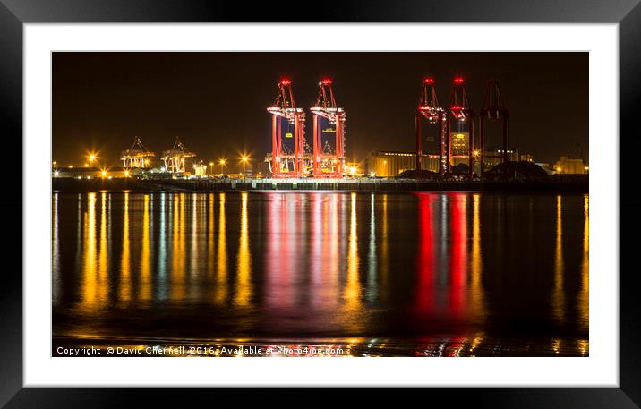 Liverpool Docks  Framed Mounted Print by David Chennell