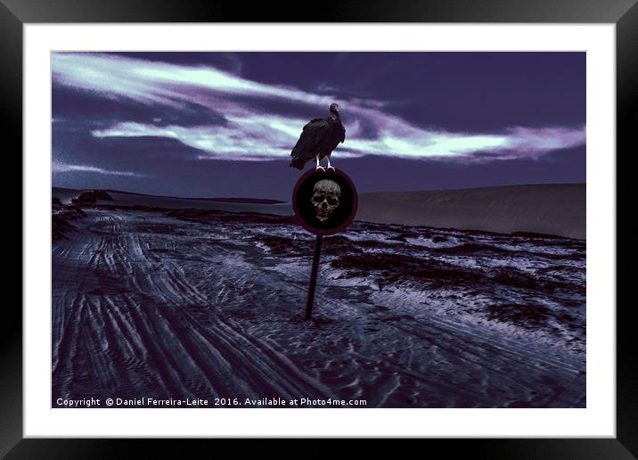 Death Road Dark Scene Framed Mounted Print by Daniel Ferreira-Leite