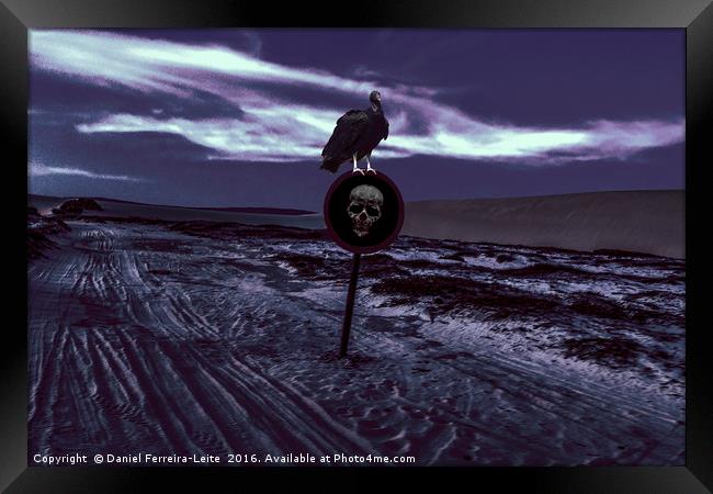 Death Road Dark Scene Framed Print by Daniel Ferreira-Leite