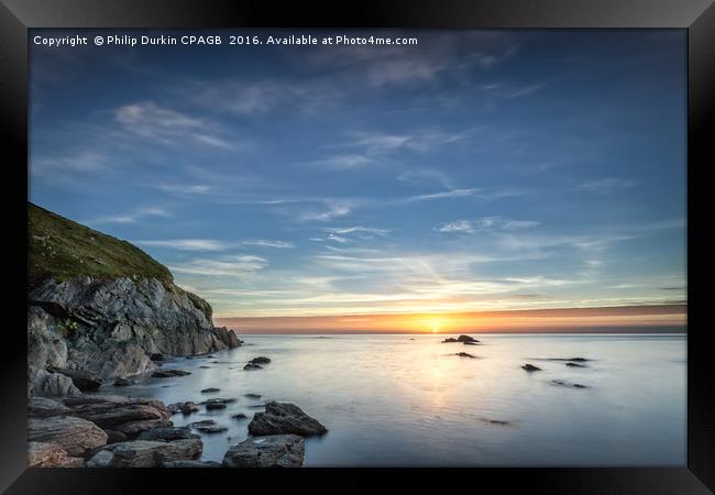 Tranquil Sunset on Anglesey Island Framed Print by Phil Durkin DPAGB BPE4