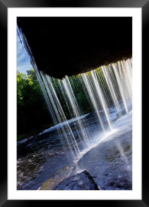 Cascades of sliver thread Framed Mounted Print by Anthony Simpson