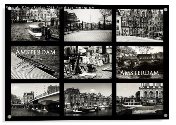 Amsterdam by Jenny Rainbow Acrylic by Jenny Rainbow