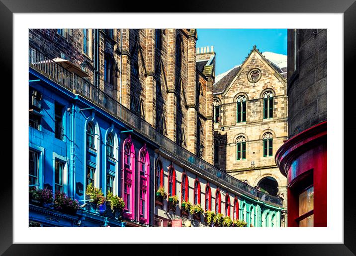 Victoria Street, Edinburgh Framed Mounted Print by Gavin Liddle