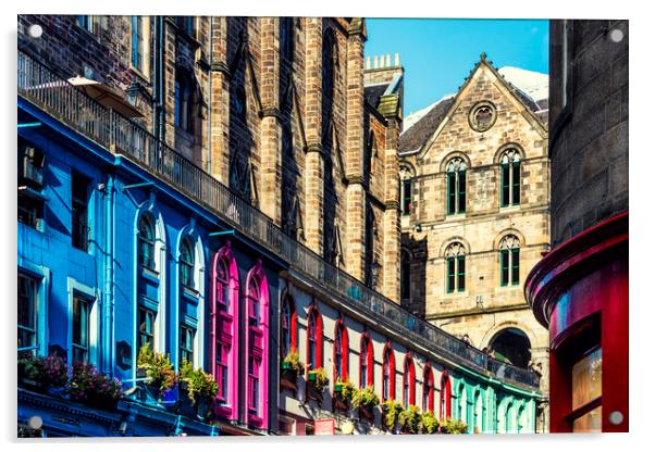 Victoria Street, Edinburgh Acrylic by Gavin Liddle