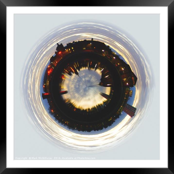 Canting Basin Little planet Framed Mounted Print by Mark McGillivray