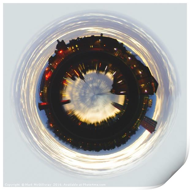 Canting Basin Little planet Print by Mark McGillivray
