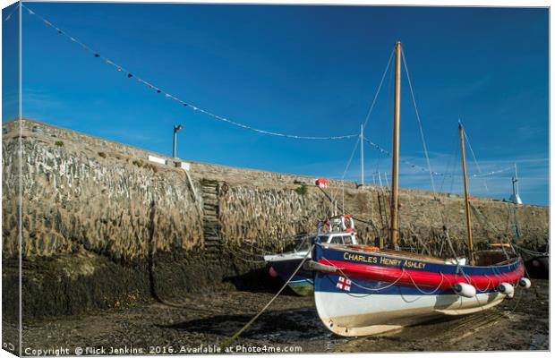 The Charles Henry Ashley Lifeboat Cemaes Bay Canvas Print by Nick Jenkins