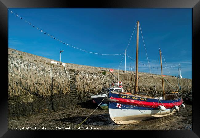 The Charles Henry Ashley Lifeboat Cemaes Bay Framed Print by Nick Jenkins