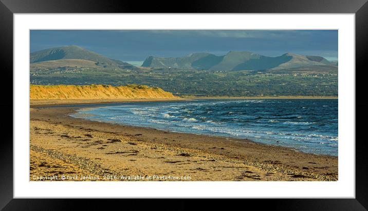 Newborough Warren Beach on Anglesey Ynys Mon Framed Mounted Print by Nick Jenkins