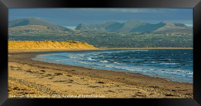 Newborough Warren Beach on Anglesey Ynys Mon Framed Print by Nick Jenkins