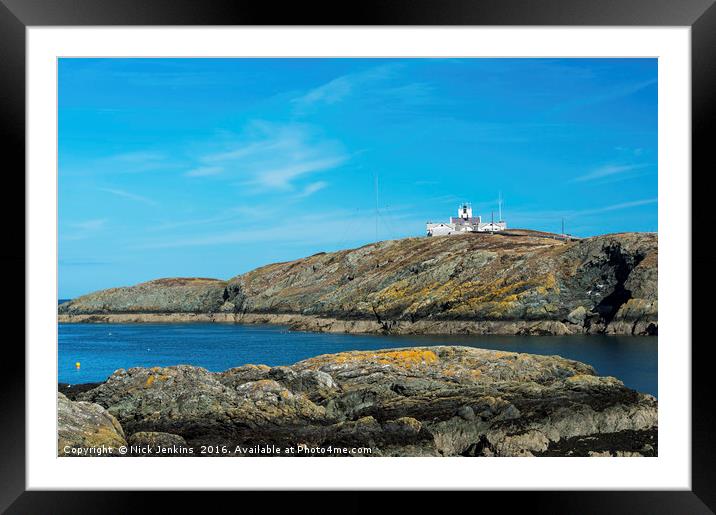 Porth Eilian Cove Anglesey Coast North Wales Framed Mounted Print by Nick Jenkins