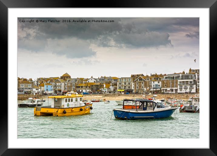St Ives, Cornwall Framed Mounted Print by Mary Fletcher