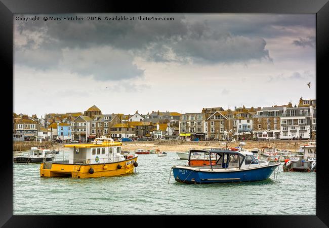 St Ives, Cornwall Framed Print by Mary Fletcher